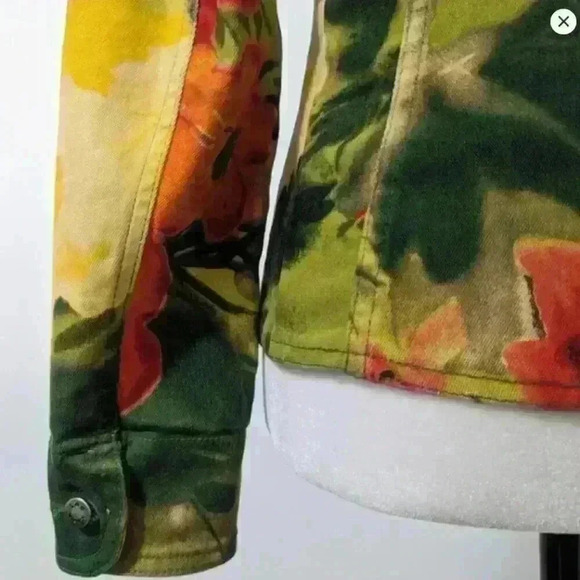 Vintage Léa Kanth Bright Floral Denim Ensemble (Rare) - Picture 11 of 15